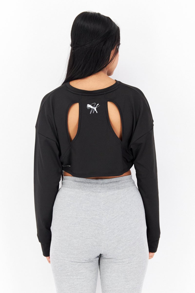 PUMA Women Sportswear Fit Long Sleeves Training Top, Black - Image 3